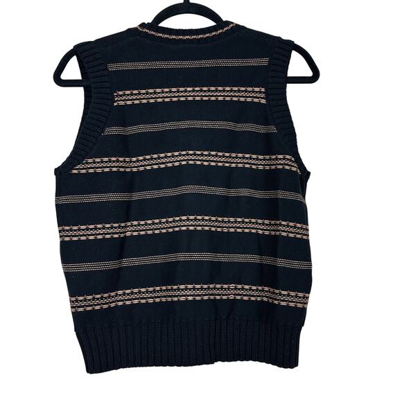 Marble Women’s Sweater Vest XS Retro Striped Button Front Indie Stranger Things - Picture 3 of 11